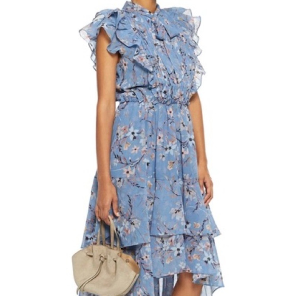 Walter baker blue dress with flowers size 4